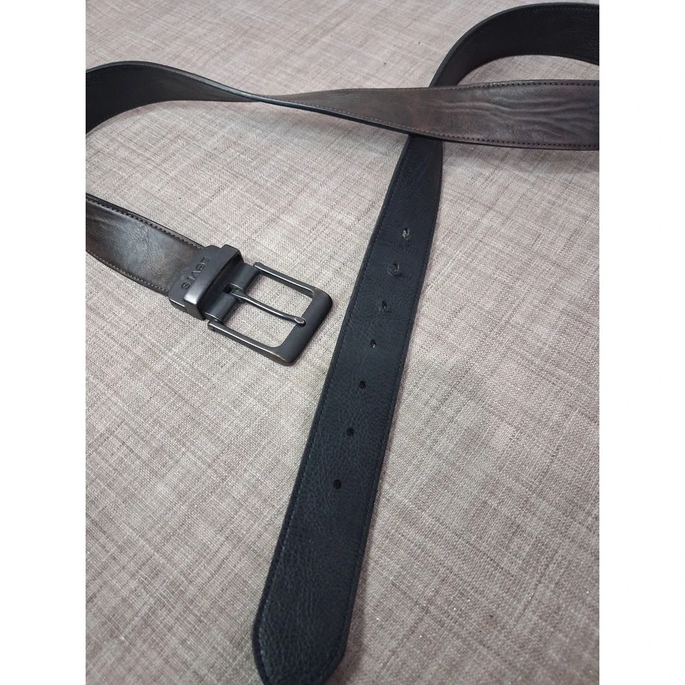 Levis Mens Reversible Belt Brown Black Leather XL 42-44 Swivel Buckle 11LV1226